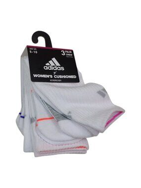 Adidas Womens Aeroready Cushioned Crew Socks 3 Pack Shoe Size 5-10